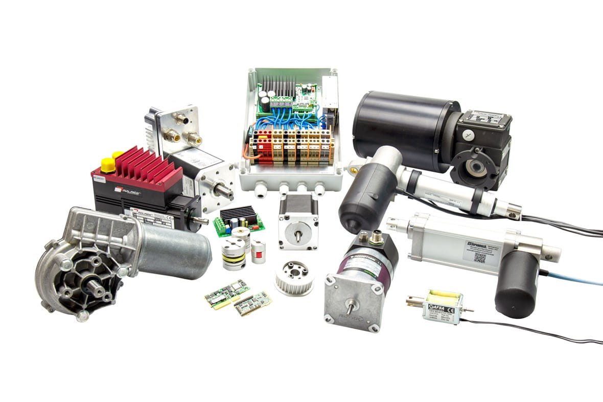 Group shot of various products from Motors business area