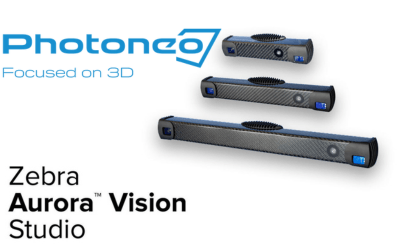 Photoneo structured light scanners and sensors paired with Zebra Aurora Vision Studio