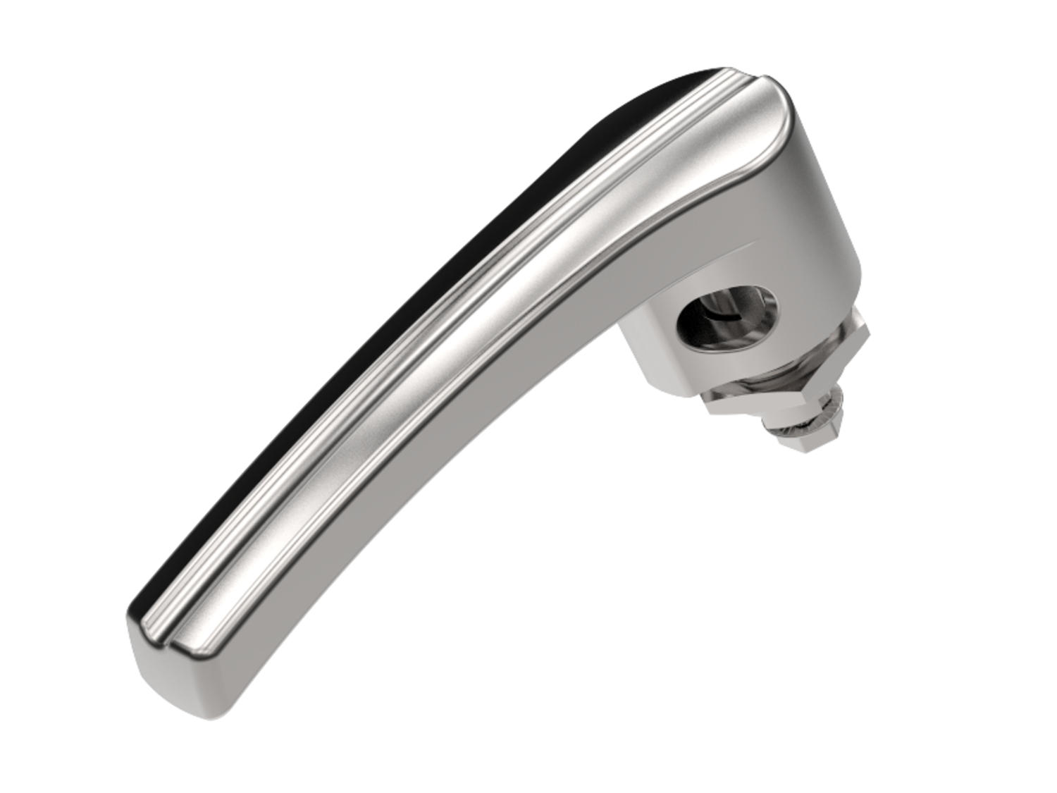 Quarter-turn L-handle 18mm padlockable stainless steel 263064-0